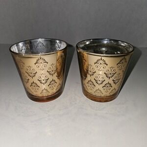Decorative Votive Candle Holder Glass‎ 2pk *see pictures*